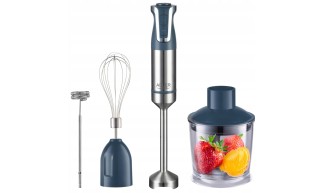 Blender ręczny 1800W Turbo 20 poziomów miksowanie ubijanie spieniacz GREY
