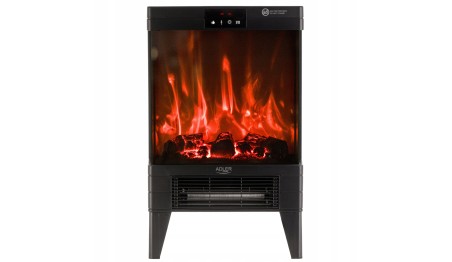 Kominek elektryczny LED z pilotem 3D efekt płomienia 2moce 1000/2000W Timer