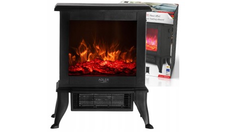 Kominek elektryczny 3D efekt płomienia 2 moce grzewcze 1000/1800W Termostat