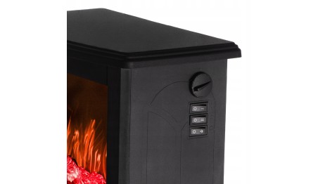 Kominek elektryczny 3D efekt płomienia 2 moce grzewcze 1000/1800W Termostat