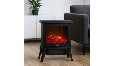 Kominek elektryczny 3D efekt płomienia 2 moce grzewcze 1000/1800W Termostat