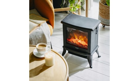 Kominek elektryczny 3D efekt płomienia 2 moce grzewcze 1000/1800W Termostat