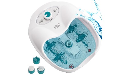 MASAŻER DO STÓP WODNY Hydromasażer PODGRZEWANIE Timer Rolki Wałki masujące