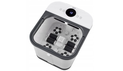 MASAŻER DO STÓP WODNY Hydromasażer PODGRZEWANIE Timer Rolki Wałki masujące