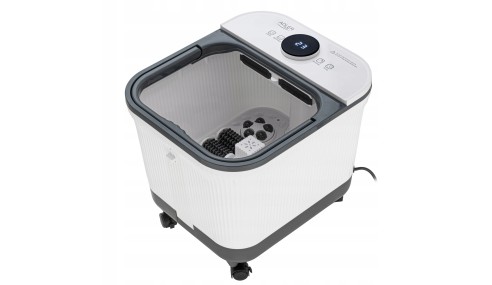 MASAŻER DO STÓP WODNY Hydromasażer PODGRZEWANIE Timer Rolki Wałki masujące