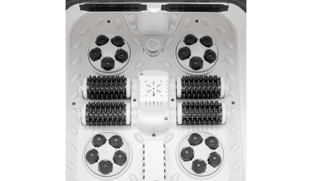 MASAŻER DO STÓP WODNY Hydromasażer PODGRZEWANIE Timer Rolki Wałki masujące