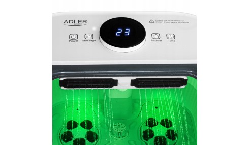 MASAŻER DO STÓP WODNY Hydromasażer PODGRZEWANIE Timer Rolki Wałki masujące