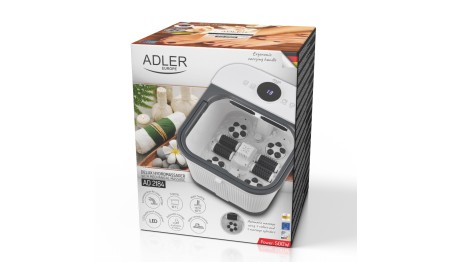 MASAŻER DO STÓP WODNY Hydromasażer PODGRZEWANIE Timer Rolki Wałki masujące