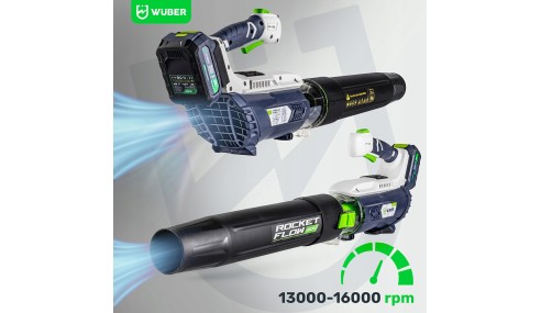 DMUCHAWA AKUMULATOROWA do liści śniegu Pojemny AKUMULATOR 4Ah 20V WUBER