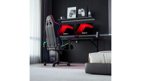 Biurko gamingowe regulowane 56-79 cm Stół Gamingowy Stolik dla Gracza 160cm