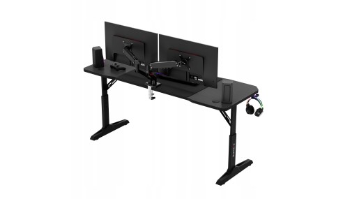 Biurko gamingowe regulowane 56-79 cm Stół Gamingowy Stolik dla Gracza 160cm