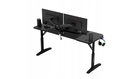 Biurko gamingowe regulowane 56-79 cm Stół Gamingowy Stolik dla Gracza 160cm