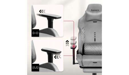 Fotel gamingowy HUZARO z podnóżkiem regulowany 155° poduszka zagłówek