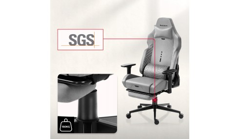 Fotel gamingowy HUZARO z podnóżkiem regulowany 155° poduszka zagłówek