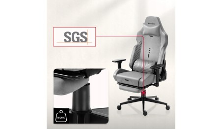 Fotel gamingowy HUZARO z podnóżkiem regulowany 155° poduszka zagłówek