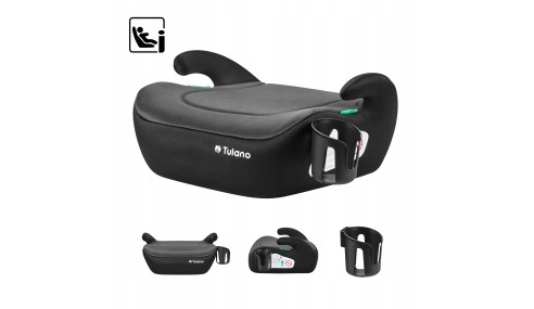 Fotelik samochodowy podstawka Tulano Cabby 20 GREY 125-150 cm I-Size