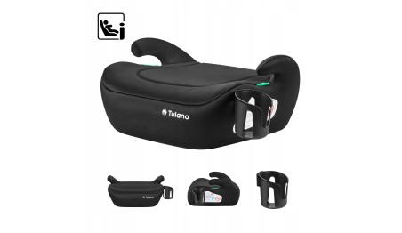 Fotelik samochodowy podstawka Tulano Cabby 20 Black 125-150 cm I-Size