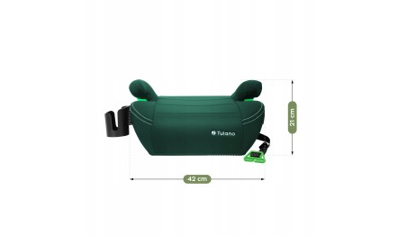 FOTELIK samochodowy Tulano Cabby 25 Green PODSTAWKA iSize 125-150cm