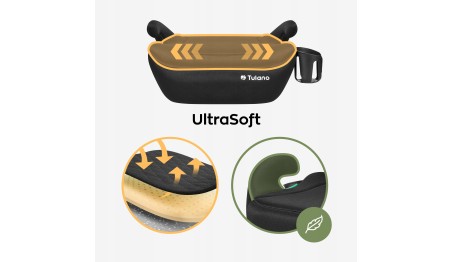 Fotelik samochodowy podstawka Tulano Cabby 20 Black 125-150 cm I-Size