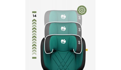 Fotelik samochodowy dla dzieci 2w1 100 -150 cm Joy 45 Green I-Size