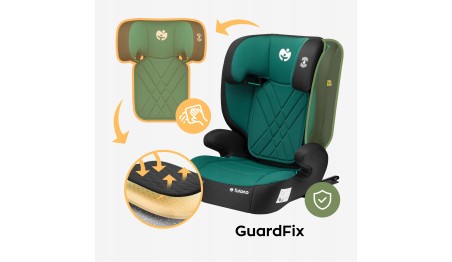 Fotelik samochodowy dla dzieci 2w1 100 -150 cm Joy 45 Green I-Size
