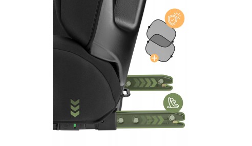 Fotelik samochodowy dla dzieci 2w1 100 -150 cm Joy 45 Green I-Size