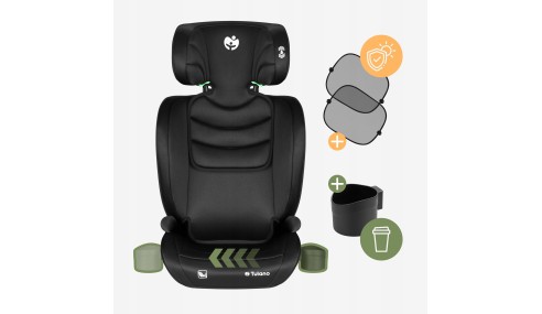 Fotelik samochodowy Tulano Joy 25 Black 100-150cm I-size
