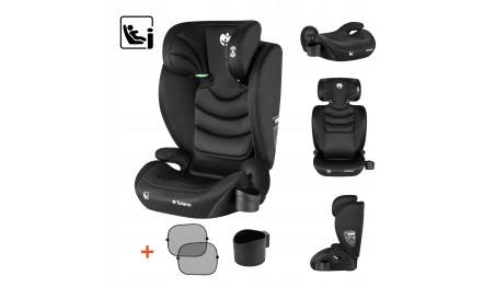 Fotelik samochodowy Tulano Joy 25 Black 100-150cm I-size
