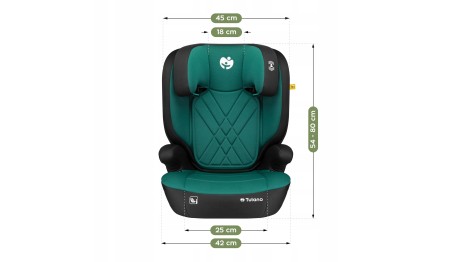 Fotelik samochodowy dla dzieci 2w1 100 -150 cm Joy 45 Green I-Size