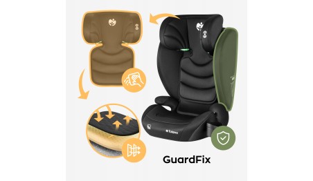 Fotelik samochodowy Tulano Joy 25 Black-GREY 100-150cm I-size