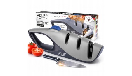 Ostrzałka do noży z regulowanym kątem, ostrza diamentowe i węglikowe ADLER