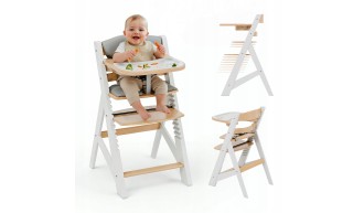 KRZESEŁKO DO KARMIENIA 4w1 FOTELIK DLA DZIECI KRZESŁO PODNÓŻEK TACKA