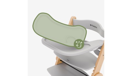 KRZESEŁKO DO KARMIENIA DLA DZIECKA KRZESŁO 2 w 1 z taca + pasy + podnóżek