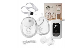 LAKTATOR muszlowy PODWÓJNY ELEKTRYCZNY TULANO biały bezprzewodowy 300 ml