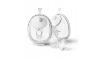 LAKTATOR muszlowy PODWÓJNY ELEKTRYCZNY TULANO biały bezprzewodowy 300 ml 2