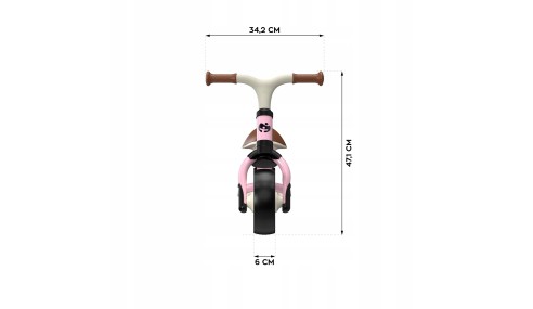 ROWEREK biegowy Tulano Scout 15 RÓŻOWY dla dzieci 18 m+, regulowany