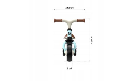 Rowerek biegowy Tulano Scout 15 niebieski dla dzieci 18 m+, regulowany
