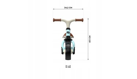 Rowerek biegowy Tulano Scout 15 niebieski dla dzieci 18 m+, regulowany