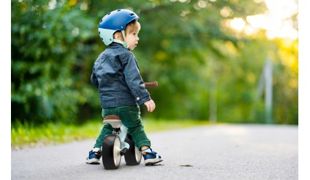 Rowerek biegowy Tulano Scout 15 niebieski dla dzieci 18 m+, regulowany