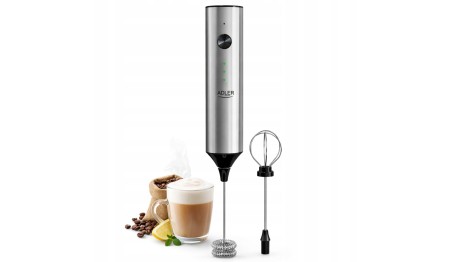 SPIENIACZ DO MLEKA Akumulatorowy kawy ręczny ELEKTRYCZNY UBIJACZ MIKSER