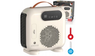 Termowentylator grzejnik elektryczny 2000W LCD Pilot Timer Beżowy Adler