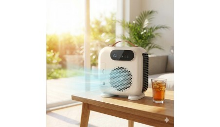 Termowentylator grzejnik elektryczny 2000W LCD Pilot Timer Beżowy Adler