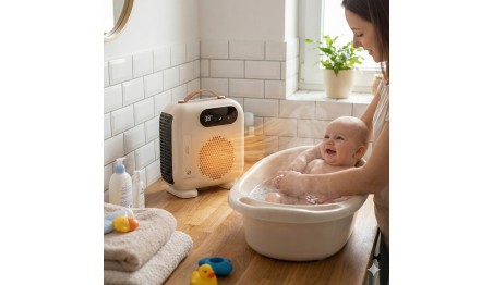 Termowentylator grzejnik elektryczny 2000W LCD Pilot Timer Beżowy Adler