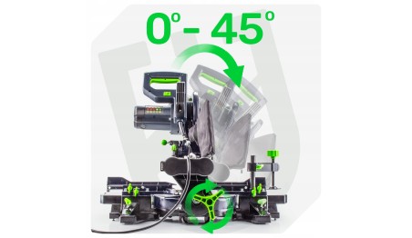 Piła Ukośnica DO DREWNA 210mm z POSUWEM Kątowa Laser Przecinarka Pilarka