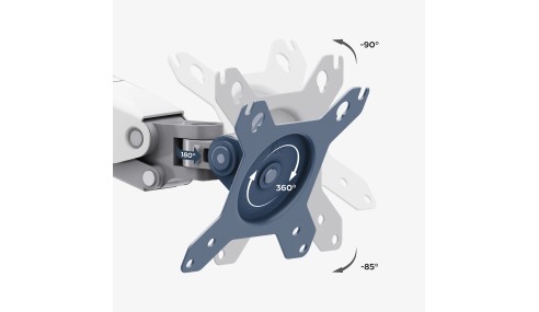 UCHWYT na 2 MONITORY FLOW 4.0 REGULOWANY NIEZALEŻNE USTAWIENIE MONITORÓW