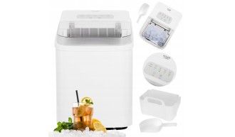 Kostkarka do lodu 12 kg/24h|2 rozm.kostek Tryb czyszczenia Panel dotykowy