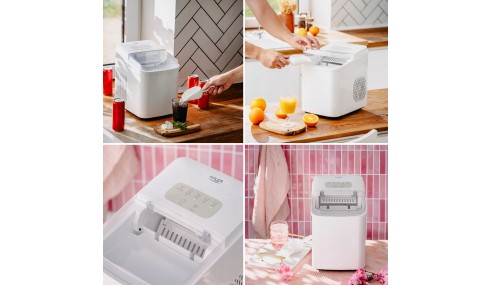 Kostkarka do lodu 12 kg/24h|2 rozm.kostek Tryb czyszczenia Panel dotykowy