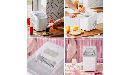 Kostkarka do lodu 12 kg/24h|2 rozm.kostek Tryb czyszczenia Panel dotykowy