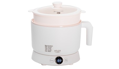 Adler Garnek PAROWAR wielofunkcyjny - 4 tryby pracy - LED ELEKTRYCZNY 800W