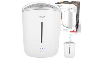 Nawilżacz powietrza ultradźwiękowy Adler 5L cichy, panel dotykowy automat